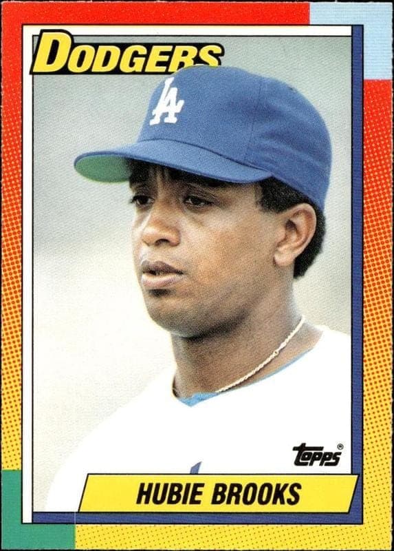 1990 Topps Traded Hubie Brooks #14T trading card