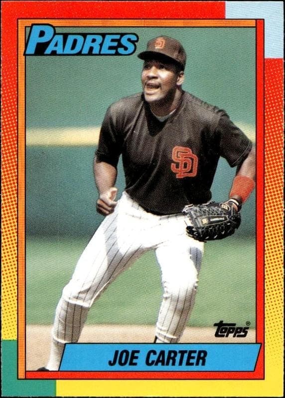 1990 Topps Traded Joe Carter #20T trading card