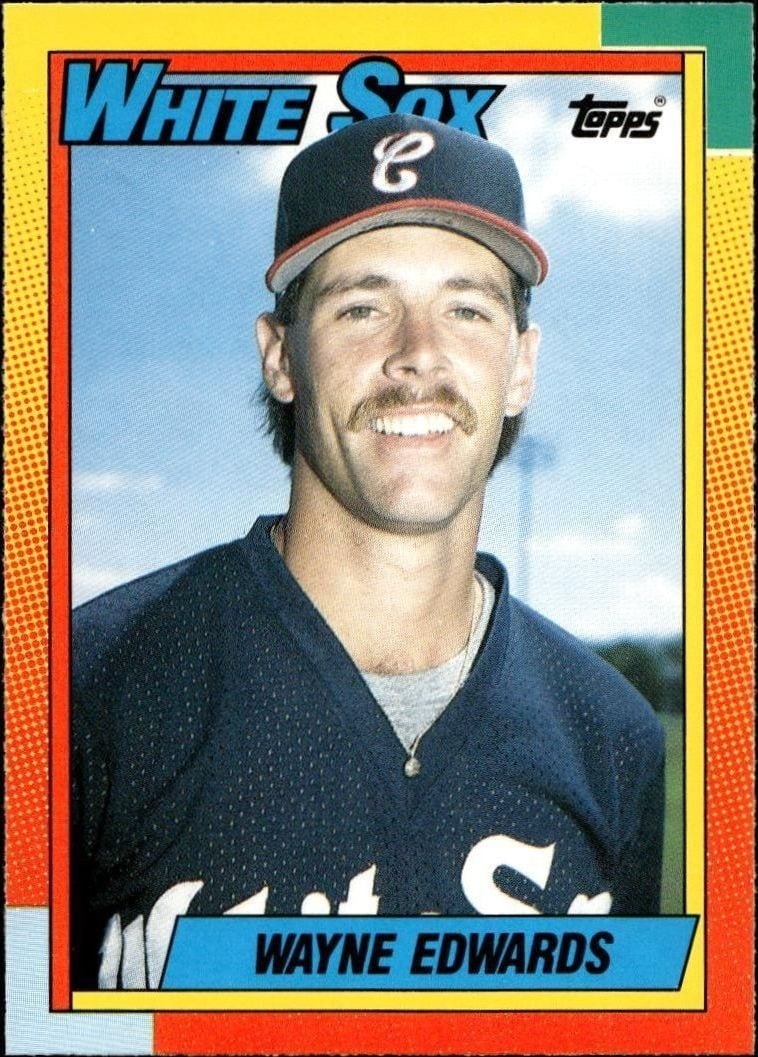 Wayne Edwards 1990 Topps Traded #27T Baseball Trading Card - Front 1990 Topps Traded Wayne Edwards #27T baseball trading card front
