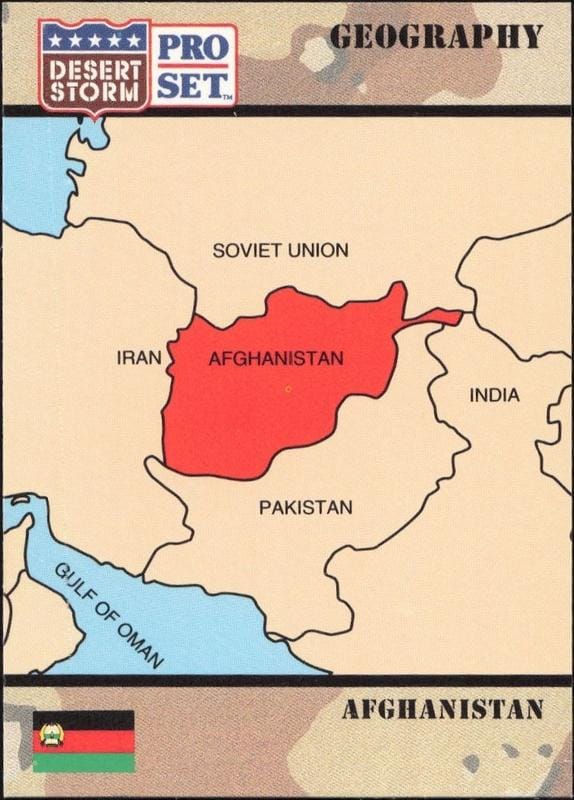 1991 Pro Set Desert Storm Afganistan #1