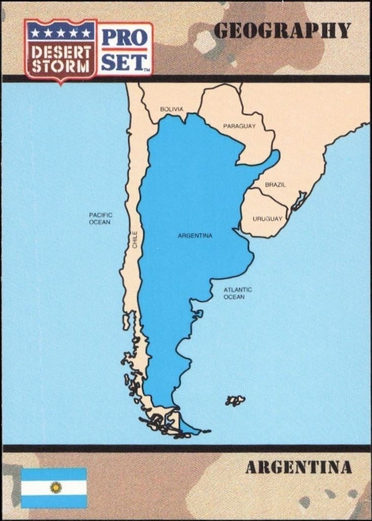 1991 Pro-Set Desert Storm Argentina #2 trading card