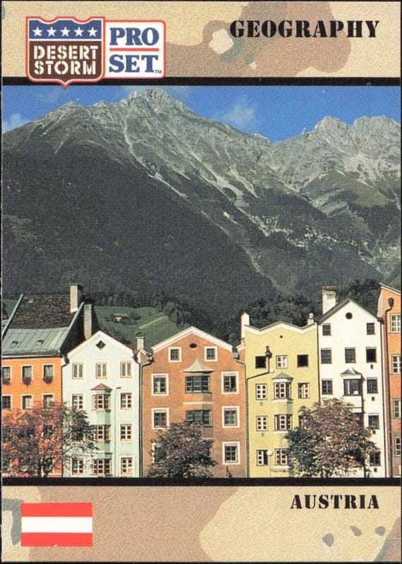 1991 Pro Set Desert Storm Austria #4