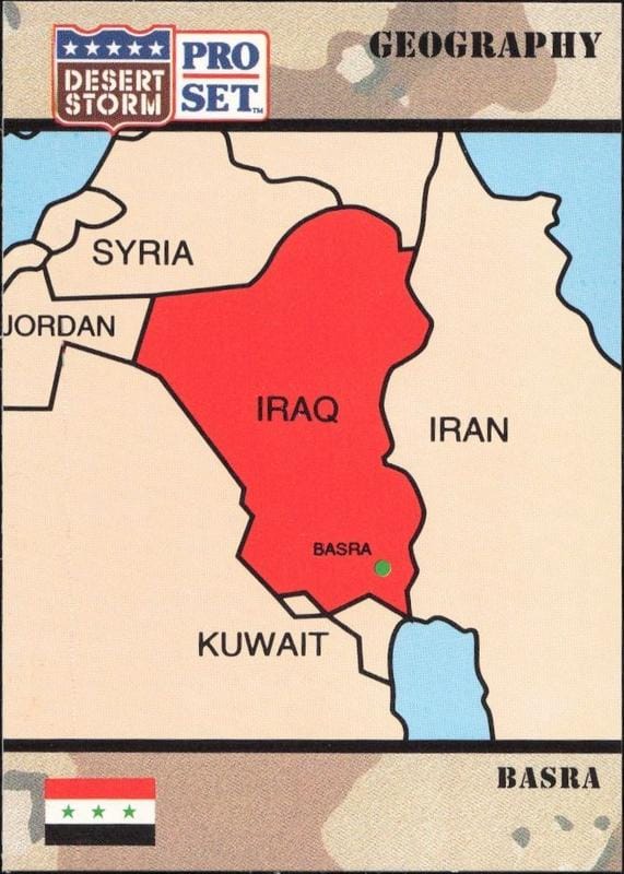 1991 Pro Set Desert Storm Basra #8