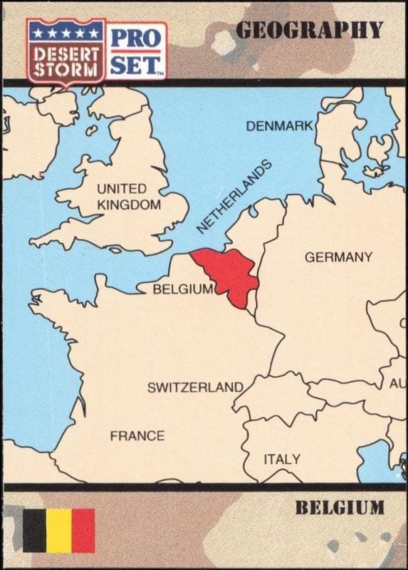 1991 Pro Set Desert Storm Belgium #9