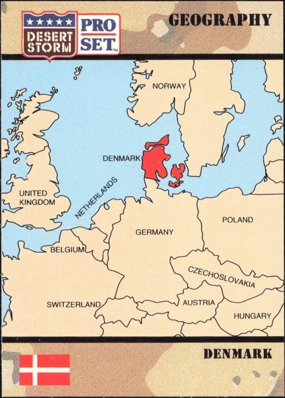 1991 Pro-Set Desert Storm Denmark #14 trading card