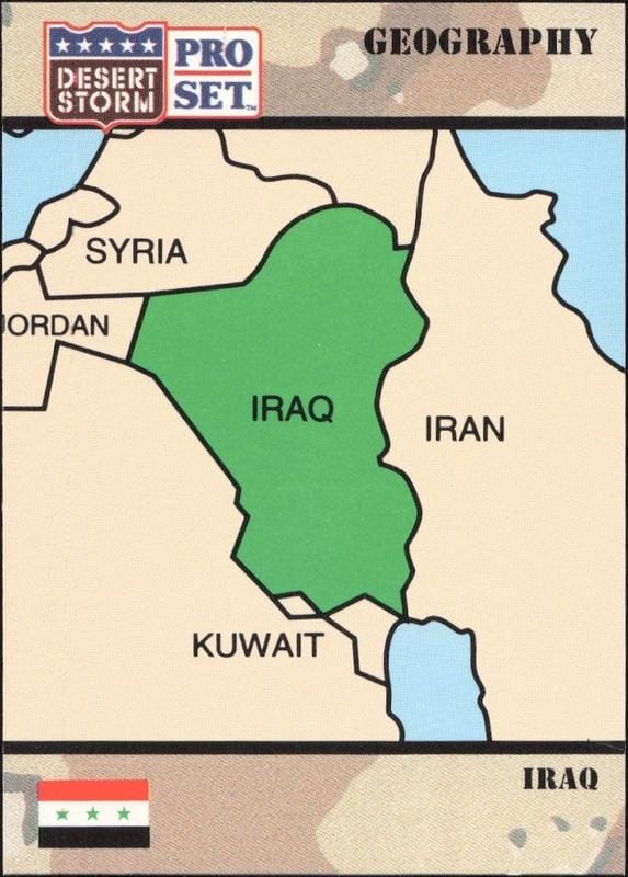 1991 Pro Set Desert Storm Iraq #25
