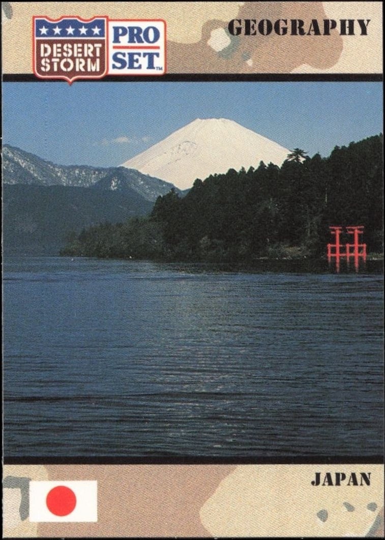 Japan 1991 Pro Set Desert Storm #28 Military Trading Card - Front 1991 Pro Set Desert Storm Japan #28 military trading card front