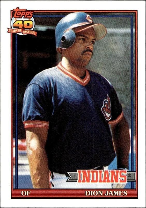 1991 Topps Dion James #117 trading card