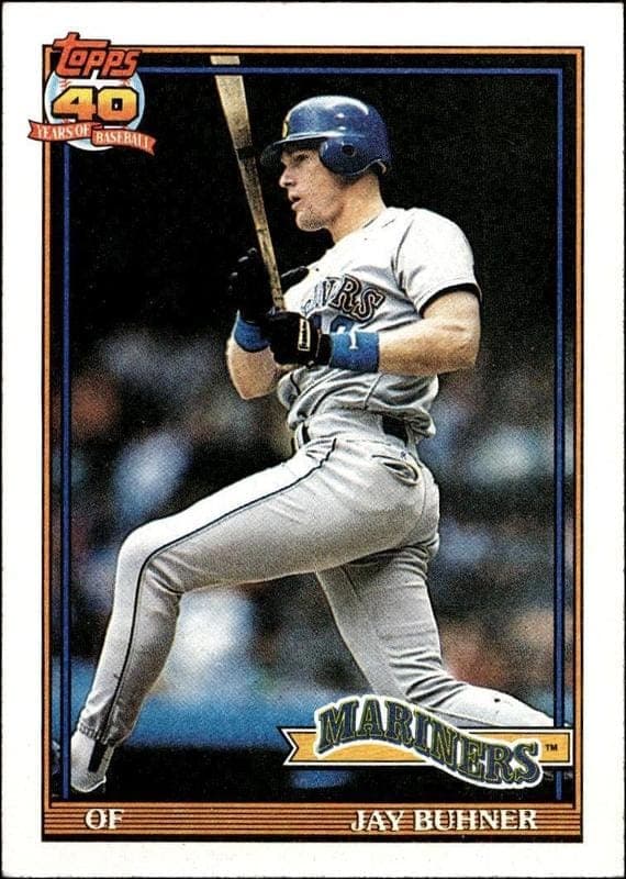 1991 Topps Jay Buhner #154 trading card