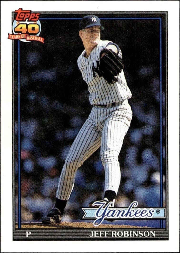 1991 topps Jeff Robinson