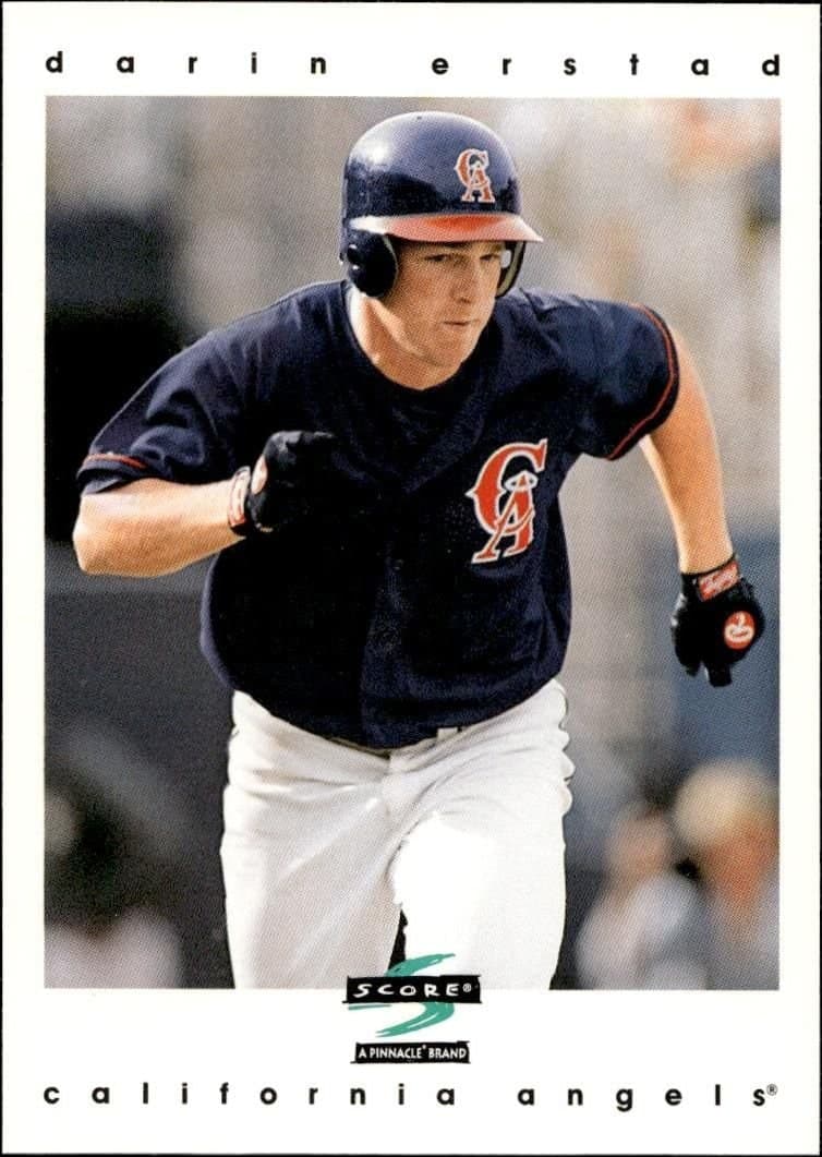 Darin Erstad 1997 Pinnacle Score #24 Baseball Trading Card - Front 1997 Pinnacle Score Darin Erstad #24 baseball trading card front