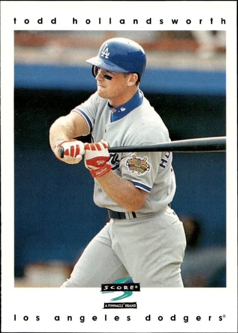 Todd Hollandsworth 1997 Pinnacle Score #3 Baseball Trading Card - Front 1997 Pinnacle Score Todd Hollandsworth #3 baseball trading card front