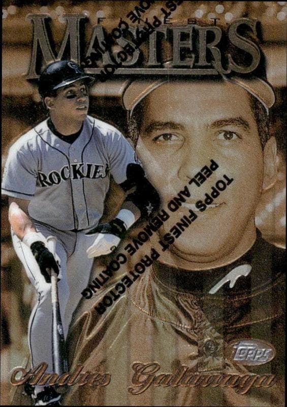 1997 Topps Finest Andres Galarraga #223 trading card