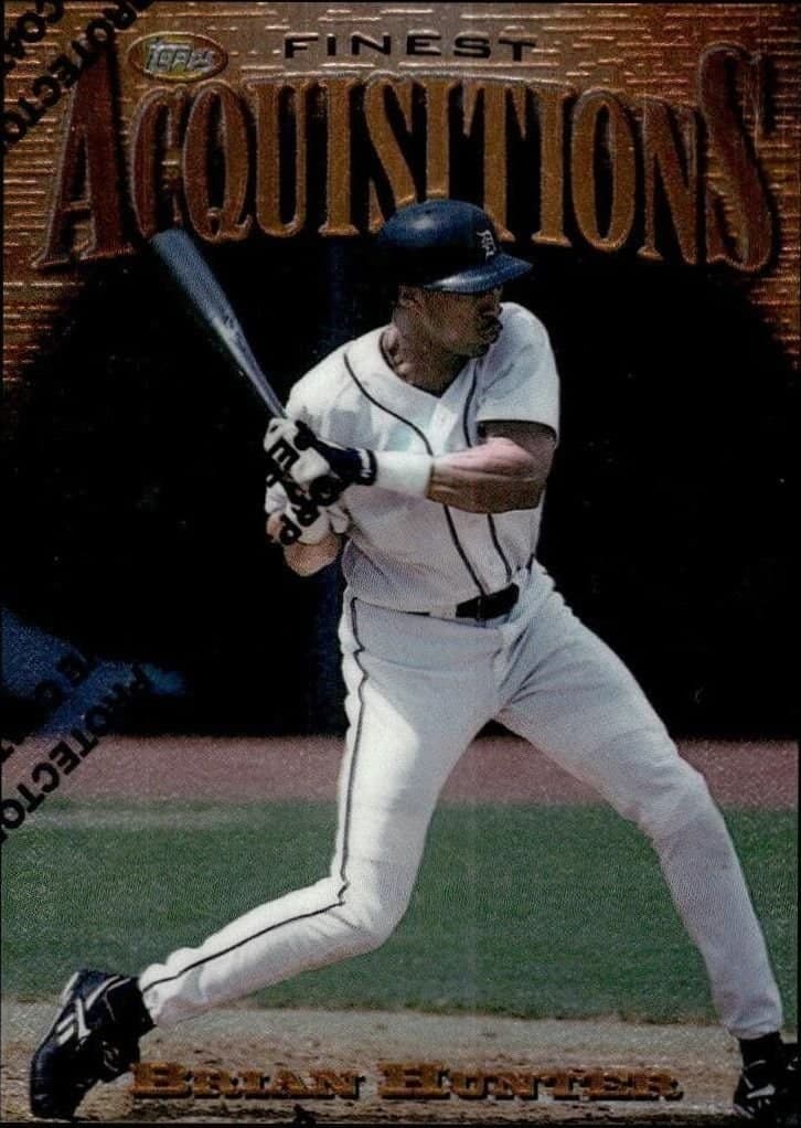 Brian Hunter 1997 Topps Finest #194 Baseball Trading Card - Front 1997 Topps Finest Brian Hunter #194 baseball trading card front