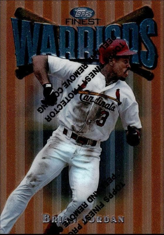 1997 Topps Finest Brian Jordan #3 trading card