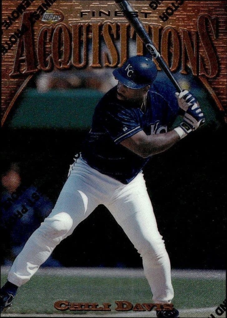 1997 Topps Finest Chili Davis #250 trading card