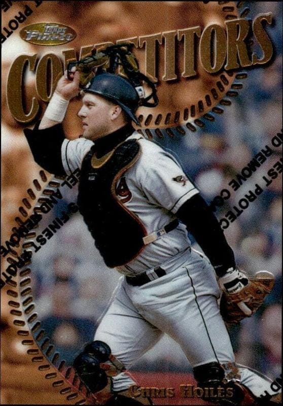 1997 Topps Finest Chris Hoiles #195 trading card