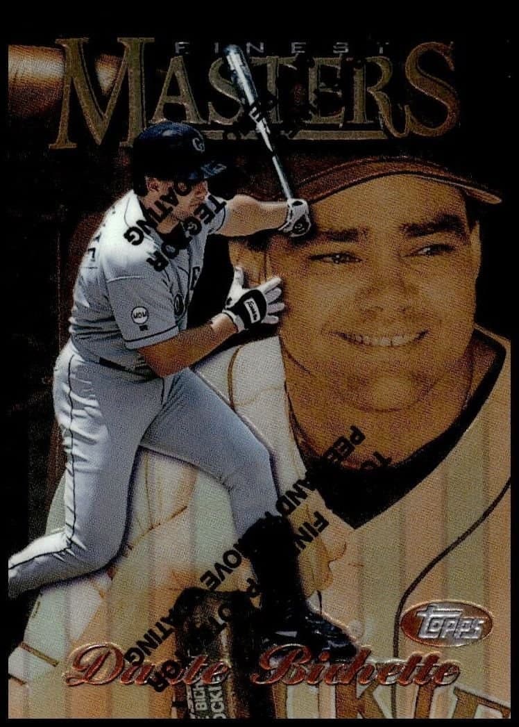 Dante Bichette 1997 Topps Finest #155 Baseball Trading Card - Front 1997 Topps Finest Dante Bichette #155 baseball trading card front