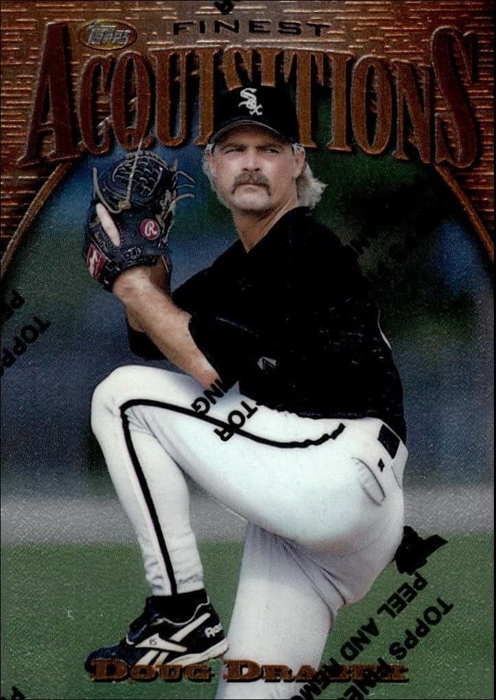 Doug Drabek 1997 Topps Finest #203 Baseball Trading Card - Front 1997 Topps Finest Doug Drabek #203 baseball trading card front