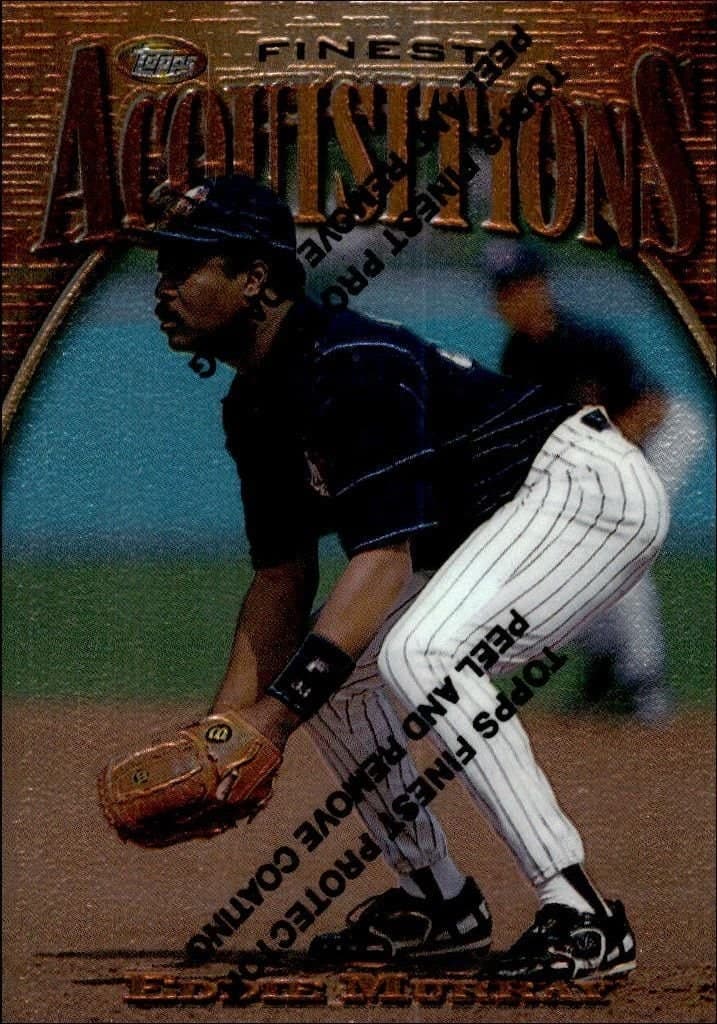 Eddie Murray 1997 Topps Finest #235 Baseball Trading Card - Front 1997 Topps Finest Eddie Murray #235 baseball trading card front