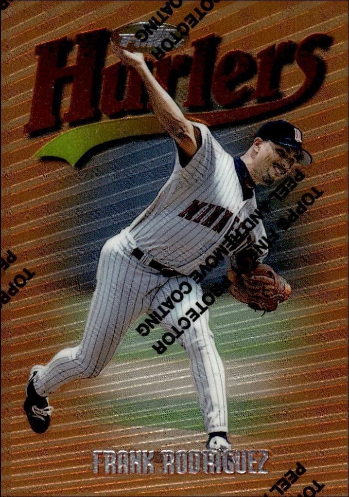 Frank Rodriguez 1997 Topps Finest #33 Baseball Trading Card - Front 1997 Topps Finest Frank Rodriguez #33 baseball trading card front