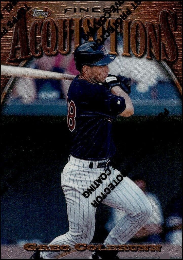 Greg Colbrunn 1997 Topps Finest #269 Baseball Trading Card - Front 1997 Topps Finest Greg Colbrunn #269 baseball trading card front