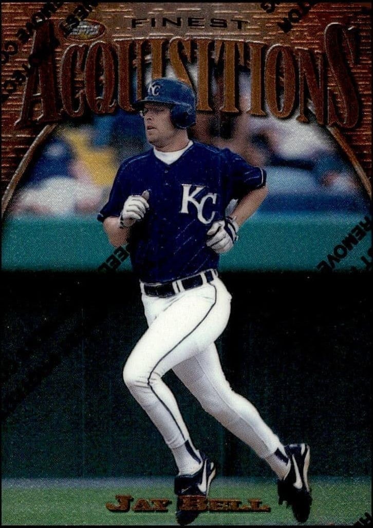 Jay Bell 1997 Topps Finest #178 Baseball Trading Card - Front 1997 Topps Finest Jay Bell #178 baseball trading card front