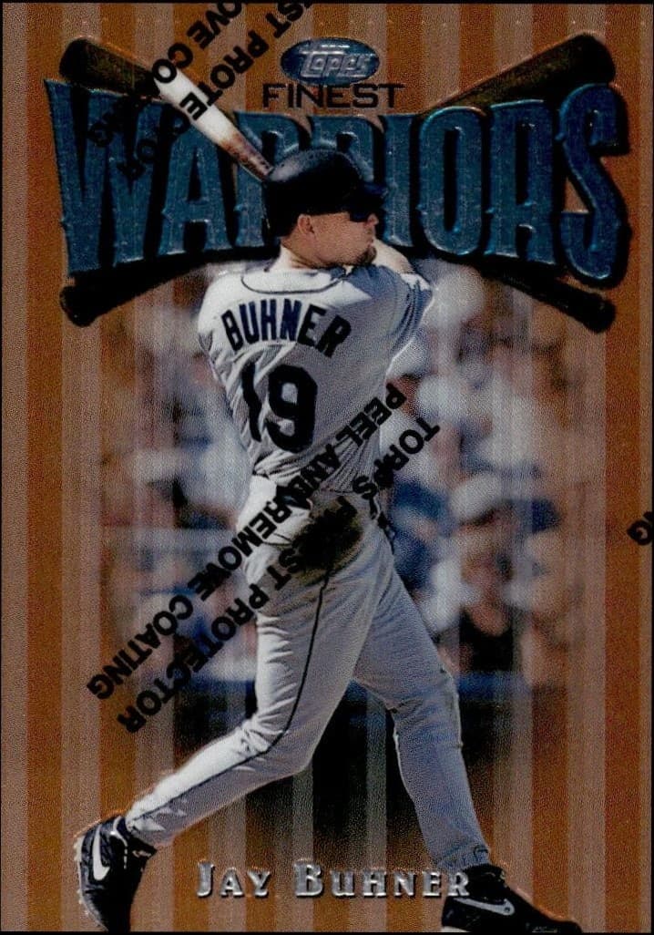 1997 Topps Finest Jay Buhner #35 trading card