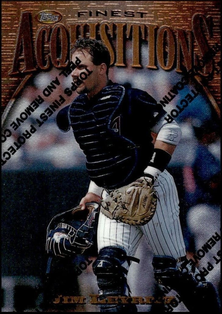 1997 Topps Finest Jim Leyritz #209 trading card