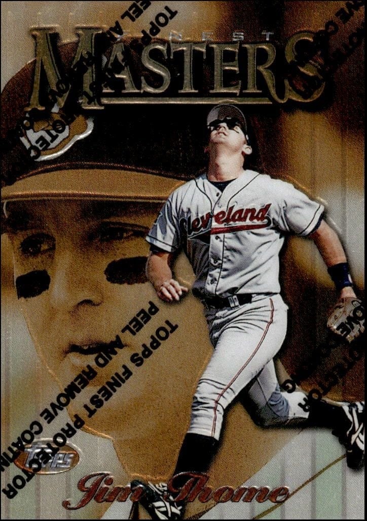 Jim Thome 1997 Topps Finest #190 Baseball Trading Card - Front 1997 Topps Finest Jim Thome #190 baseball trading card front