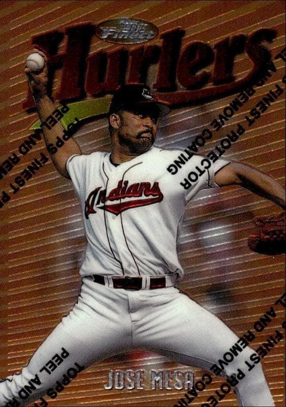 1997 Topps Finest Jose Mesa #93 trading card