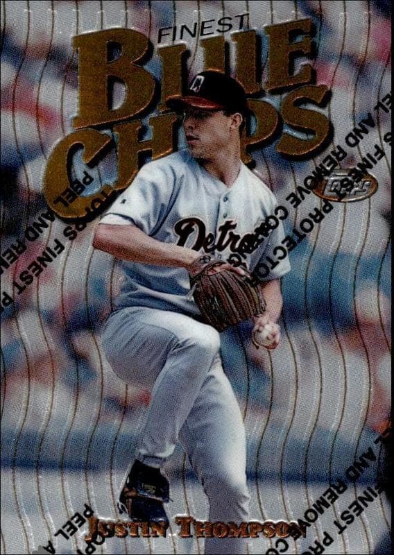 1997 Topps Finest Justin Thompson #36 trading card