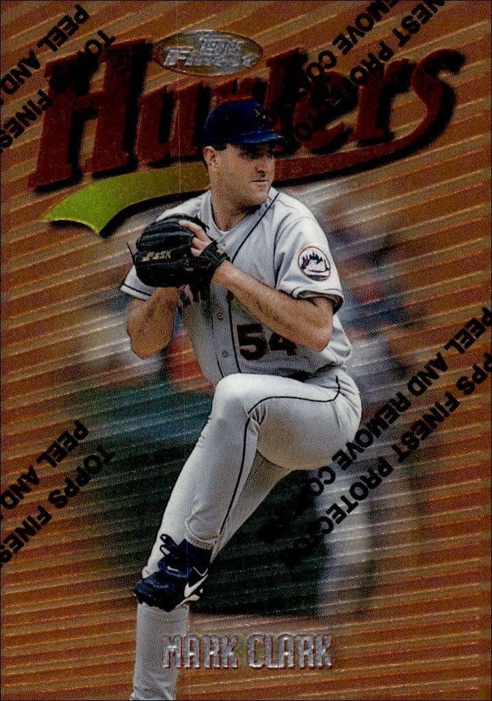 Mark Clark 1997 Topps Finest #68 Baseball Trading Card - Front 1997 Topps Finest Mark Clark #68 baseball trading card front