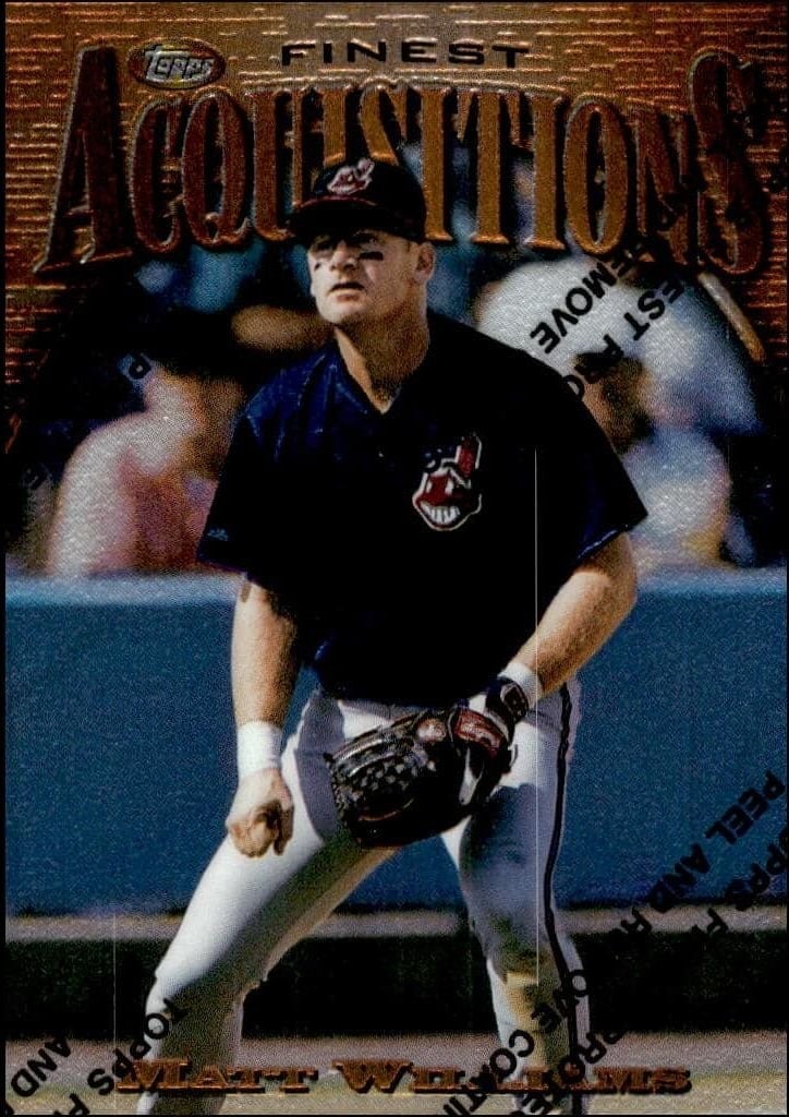 Matt Williams 1997 Topps Finest #253 Baseball Trading Card - Front 1997 Topps Finest Matt Williams #253 baseball trading card front