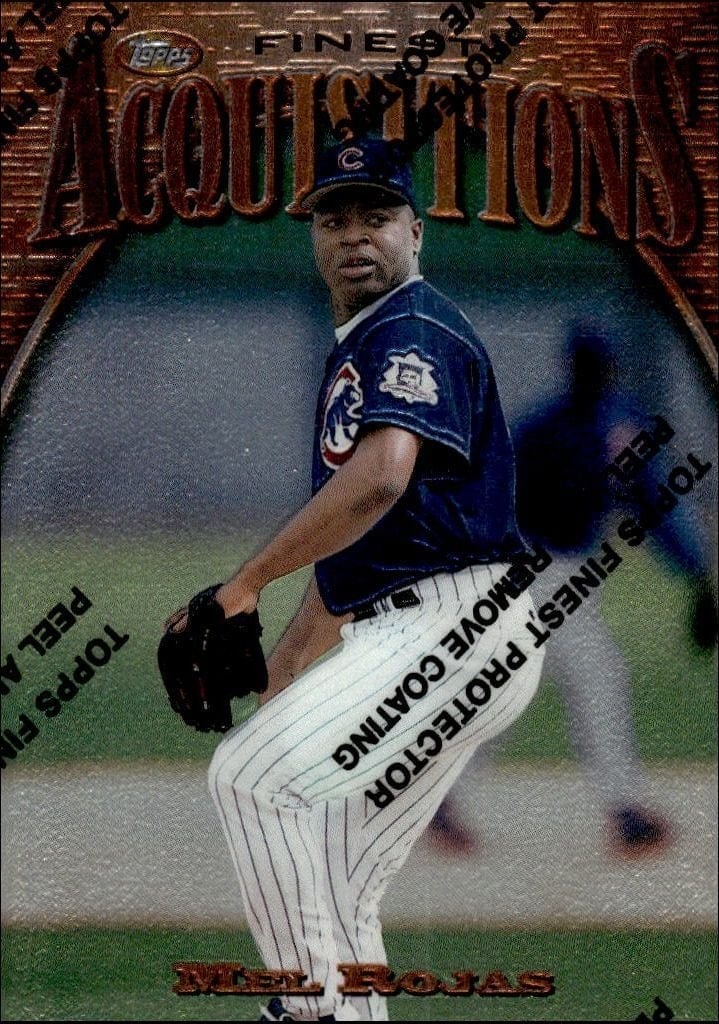 Mel Rojas 1997 Topps Finest #274 Baseball Trading Card - Front 1997 Topps Finest Mel Rojas #274 baseball trading card front
