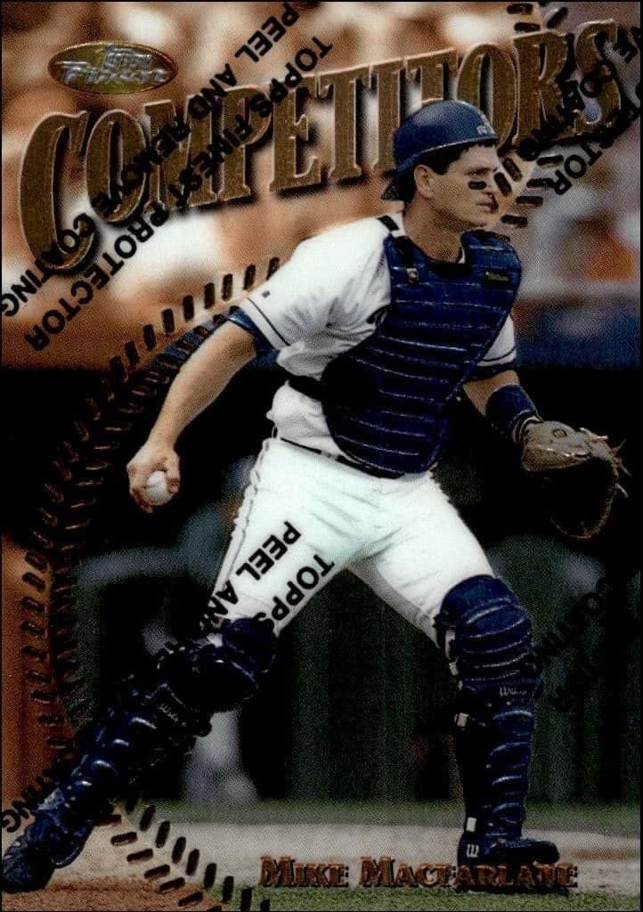 Mike Macfarlane 1997 Topps Finest #227 Baseball Trading Card - Front 1997 Topps Finest Mike Macfarlane #227 baseball trading card front