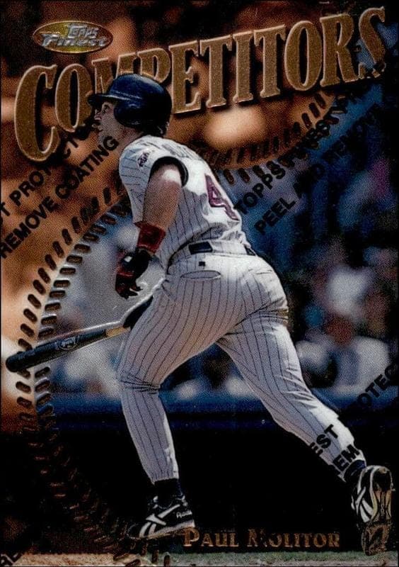 1997 Topps Finest Paul Molitor #181 trading card