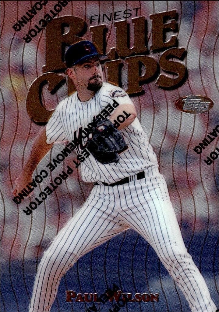 Paul Wilson 1997 Topps Finest #94 Baseball Trading Card - Front 1997 Topps Finest Paul Wilson #94 baseball trading card front