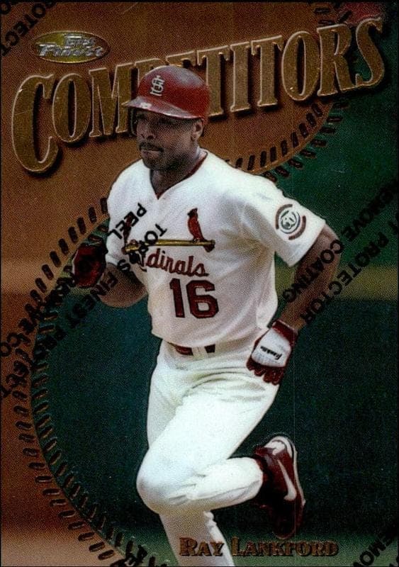 1997 Topps Finest Ray Lankford #256 trading card