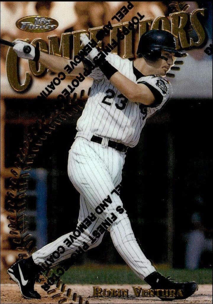 Robin Ventura 1997 Topps Finest #248 Baseball Trading Card - Front 1997 Topps Finest Robin Ventura #248 baseball trading card front