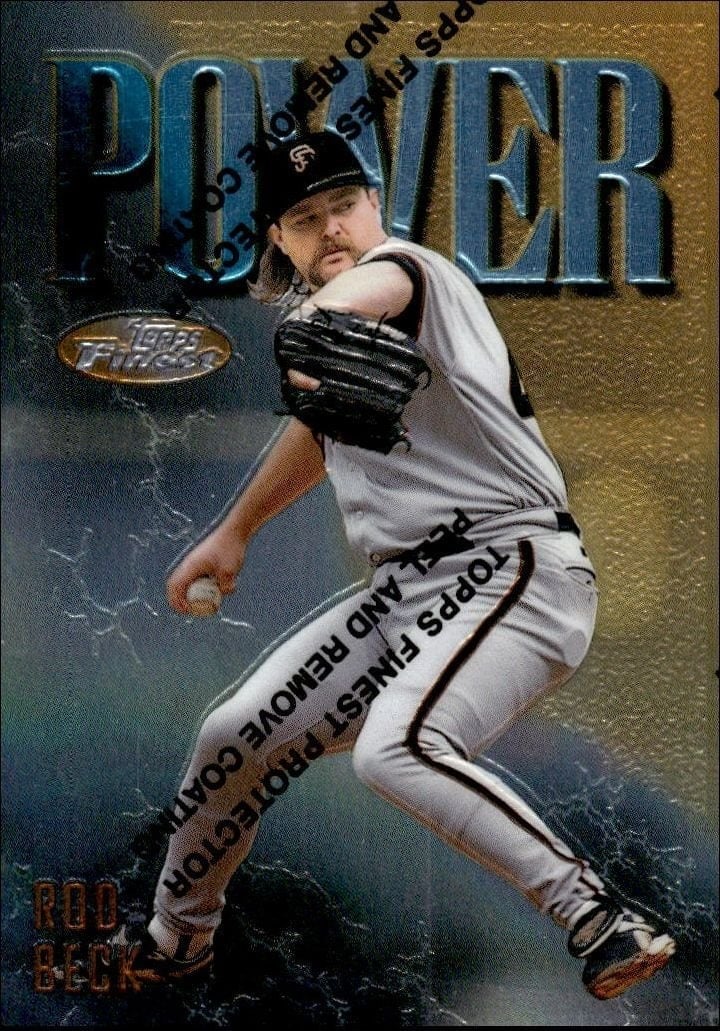 Rod Beck 1997 Topps Finest #263 Baseball Trading Card - Front 1997 Topps Finest Rod Beck #263 baseball trading card front