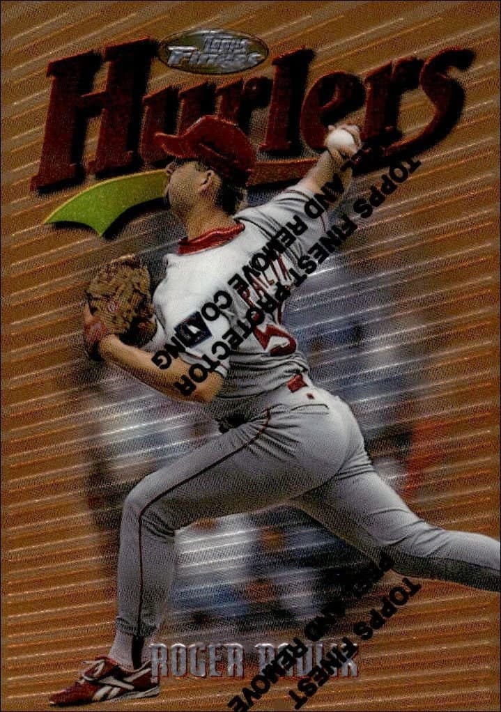 Roger Pavlik 1997 Topps Finest #81 Baseball Trading Card - Front 1997 Topps Finest Roger Pavlik #81 baseball trading card front