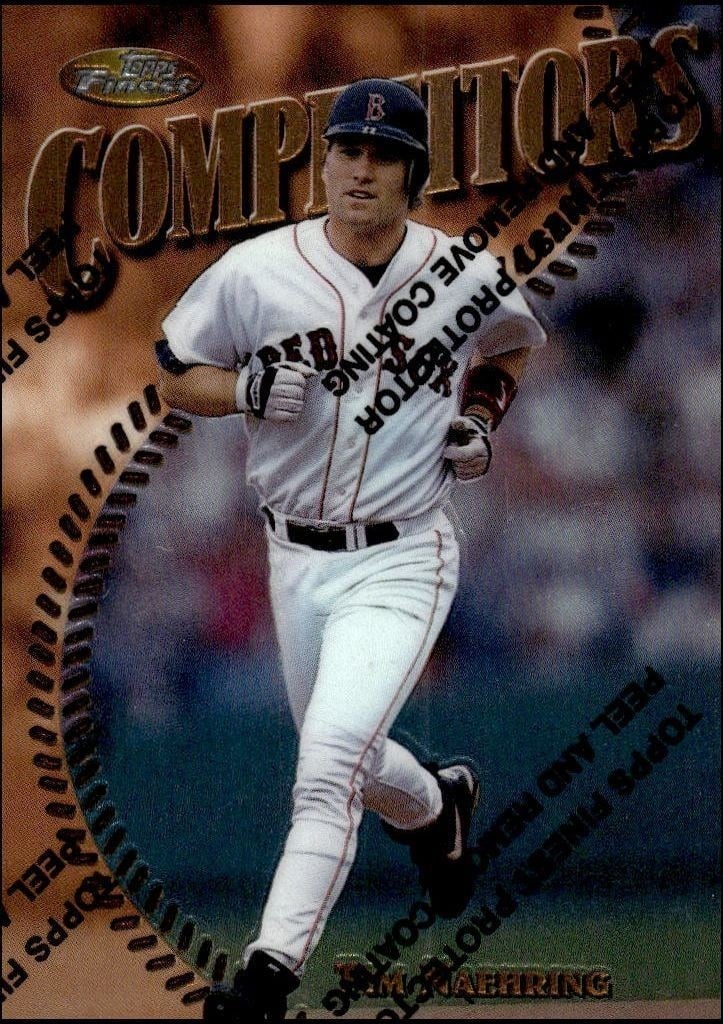 Tim Naehring 1997 Topps Finest #267 Baseball Trading Card - Front 1997 Topps Finest Tim Naehring #267 baseball trading card front