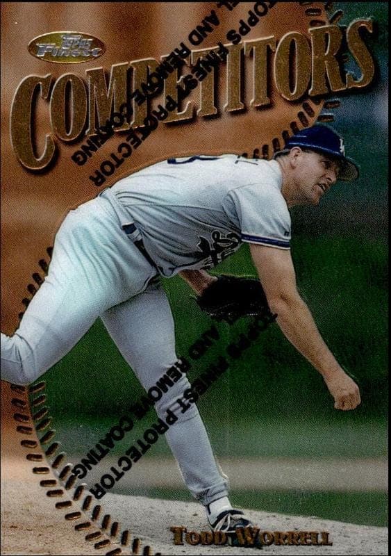1997 Topps Finest Todd Worrell #207 trading card