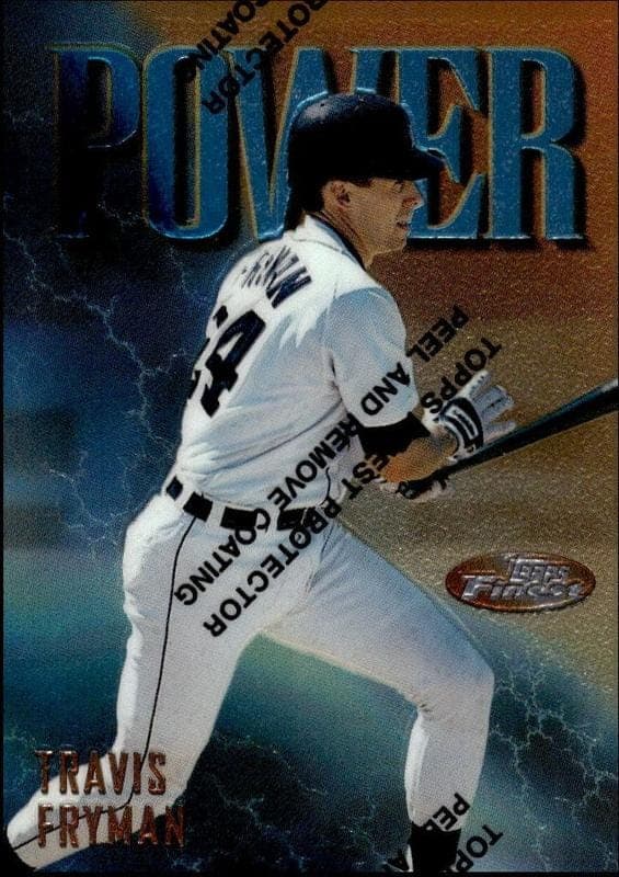 1997 Topps Finest Travis Fryman #18 trading card