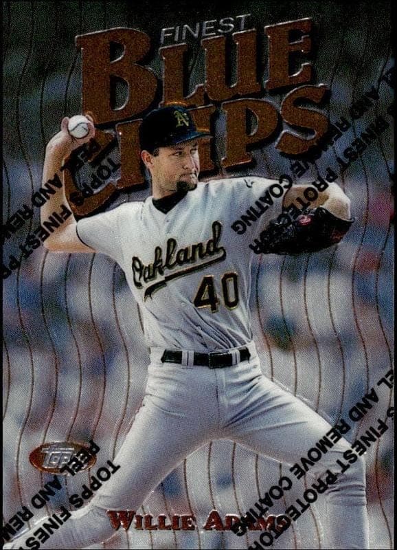 1997 Topps Finest Willie Adams #12 trading card