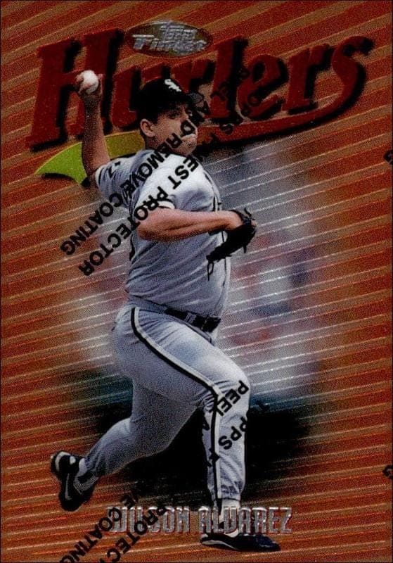 1997 Topps Finest Wilson Alvarez #74 trading card