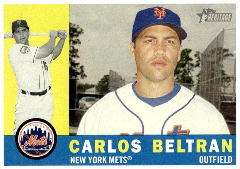 2009 Topps Heritage Carlos Beltran #63 trading card