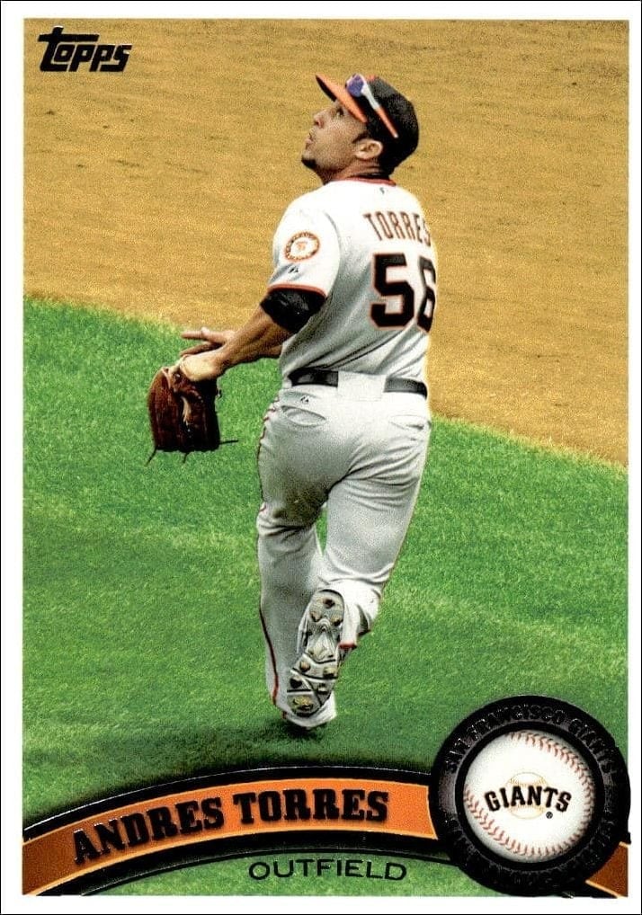 Andres Torres 2011 Topps #194 Baseball Trading Card - Front 2011 Topps Andres Torres #194 baseball trading card front