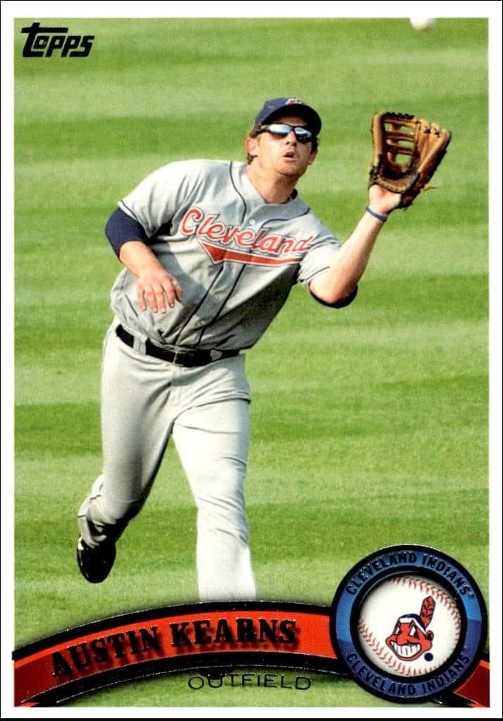 Austin Kearns 2011 Topps Series 2 #449 Baseball Trading Card - Front 2011 Topps Series 2 Austin Kearns #449 baseball trading card front